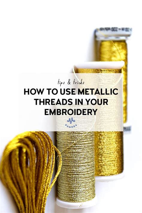 how to make fabric metallic gold|sewing with metallic thread.